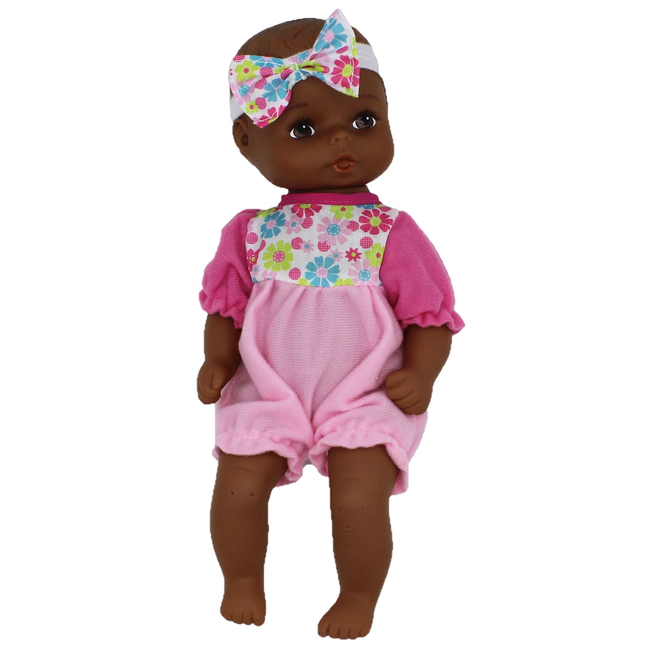 Goldberger Baby's First® Classic Baby Softina™ 11" Baby Doll with Pink Floral Jumper